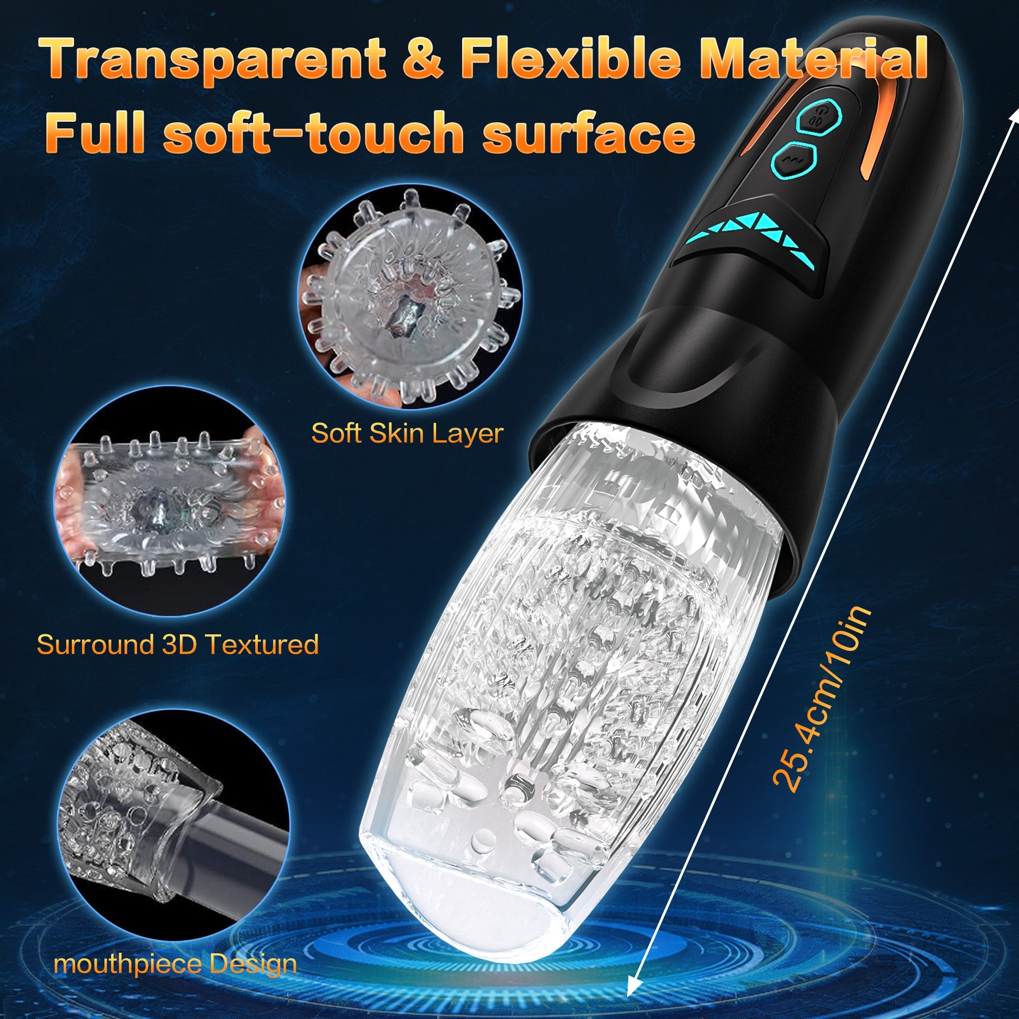 Masturbateur automatique avec vibration et rotation