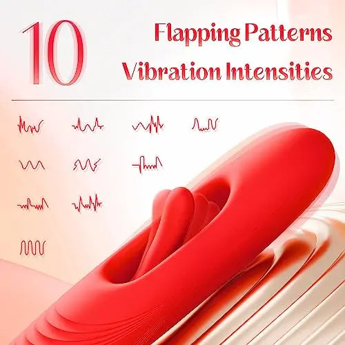 Vibrateur à battement pour point G avec fonction de baiser et langue vibrante