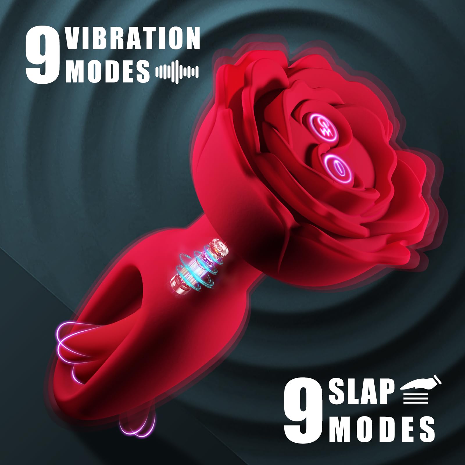 Vibromasseur Anal Rosebud - Battant & Télécommandé