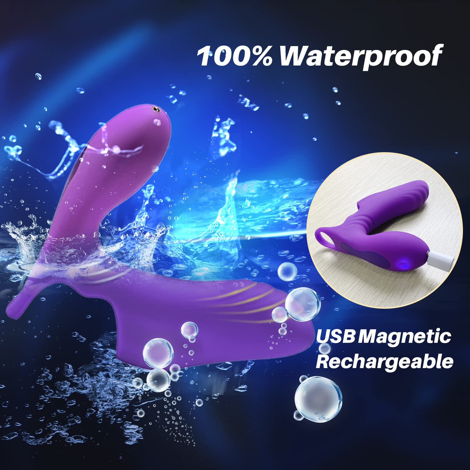 Vibrateur doigt G Spot - Vibrations doubles