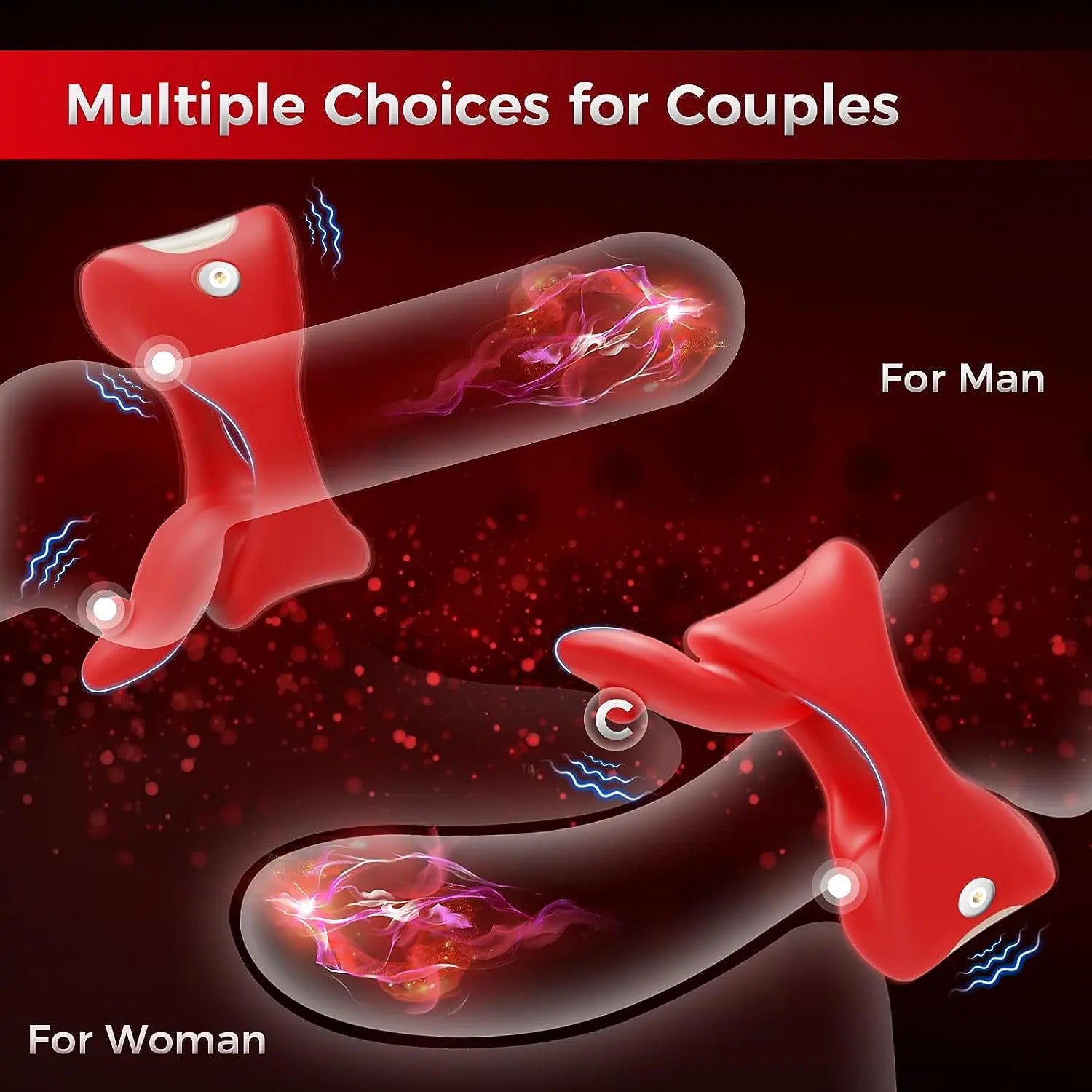 Anneau de langue pour pénis - Vibration & Jouet pour couple
