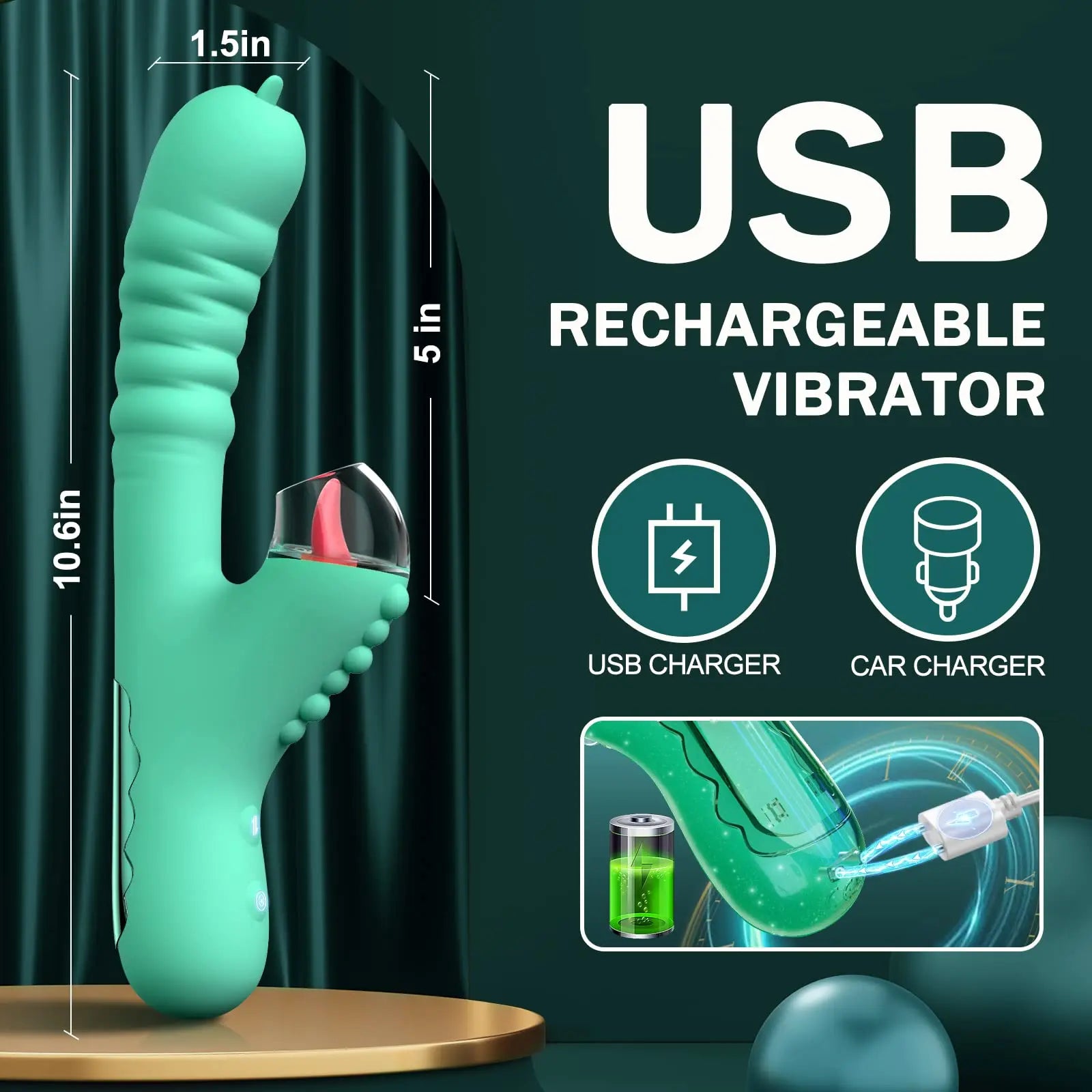 Vibromasseur à pulsations pour le point G - aspiration et vibration pour adultes